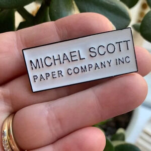 New The Office inspired Michael Scott Paper Company enamel pin